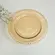 Prato Sobremesa Cristal Âmbar Pearl Borda Decorativo 19,5cm