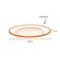 Prato Sobremesa Cristal Âmbar Pearl Borda Decorativo 19,5cm
