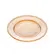 Prato Sobremesa Cristal Âmbar Pearl Borda Decorativo 19,5cm