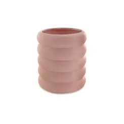 Cachepot Rosa Acetinado em Cerâmica M