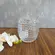 Meleira de Cristal Transparente com Tampa e Pegador Bee 210ml