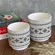 Kit Cachepot Branco Etnico em Cerâmica 2 pcs