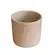 Cachepot em Cimento Rosa e Detalhes Dourado G - 19cm x 19cm