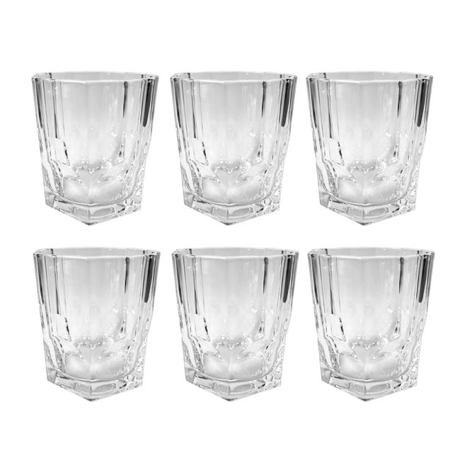 Jogo de Copo Whisky de Vidro Apolo 350ml 6pcs: você compra na Reviva Home