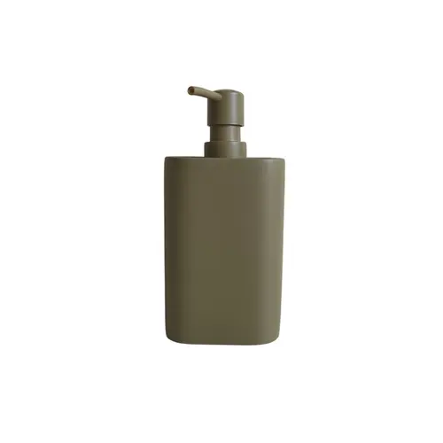 Porta-Sabonete Líquido em Cimento Verde Militar 19 x 9,5 x 5 cm