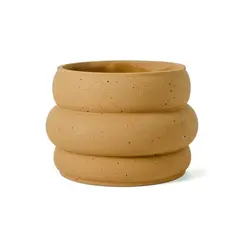 Cachepot em Cimento Aerado Marrom M 21 x 15 cm