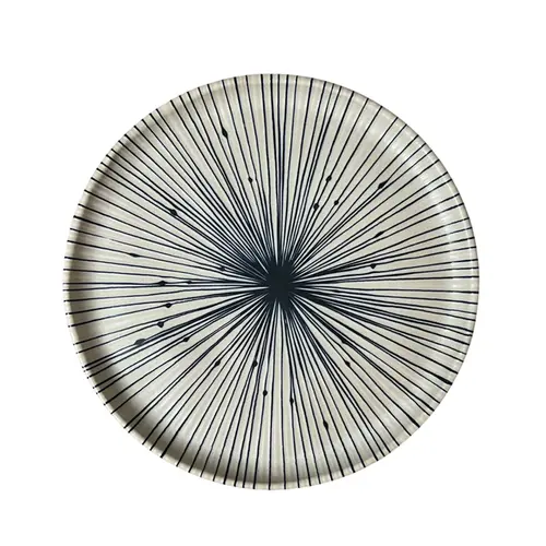 Prato Sobremesa em Cerâmica Bio Dente Azul 21,5cm - 1 unid.