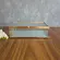 Caixa Decorativa de Vidro Canelado com Metal Dourado 25x15,5cm