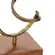 Escultura Decorativa em Metal e Base Madeira Tempus 46cm