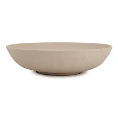 Centro de Mesa Redondo em Poliresina Off-White Elementar 35,5 cm