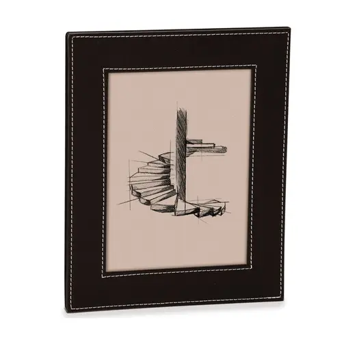Porta-Retratos em MDF e Moldura em PU Marrom Escuro 15x20 cm