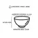 Jogo de Bowls Cerâmica 4 Peças Florata 11,5cm x 6cm - 280ml
