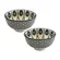 Jogo 2 Bowls Cerâmica Azari Azul e Laranja 11,5x6cm 250ml