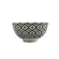 Jogo 2 Bowls Cerâmica Mandala Verde e Preto 11,5x6cm 250ml