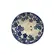 Jogo 2 Bowls Cerâmica Florina Azul e Branco 11,5x6cm 250ml