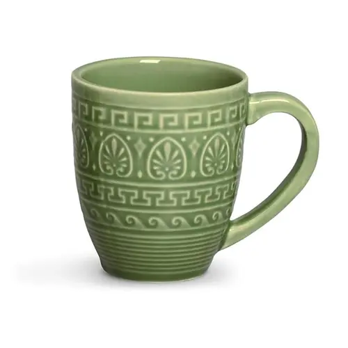Caneca em Cerâmica Greek Verde Sálvia 340ml - 1 unid.