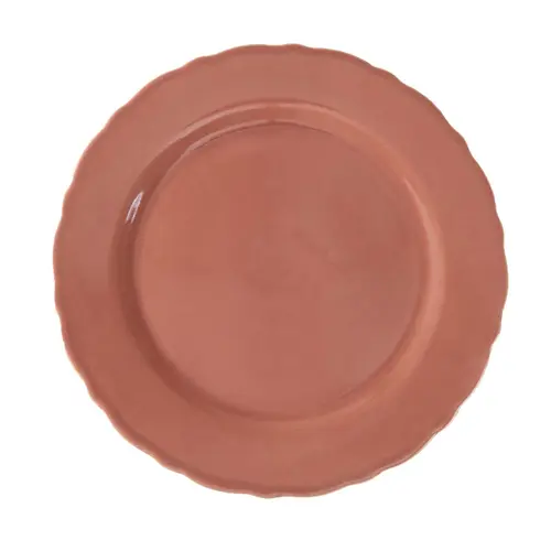 Prato Bolo em Cerâmica Marrakech Pimenta Rosa Panelinha 31cm