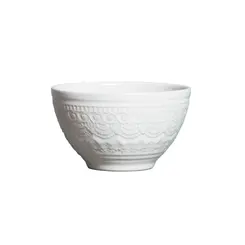 Bowl Tigela em Cerâmica Agra Branco 606 ml  - 1 unid.