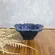 Petisqueira Bowl Campestre Flor Cerâmica Deep Blue 13,5cm 1pc
