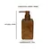 Kit para Banheiro em Poliresina Madeira Marrom Bosken 3 Pcs