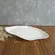 Centro de Mesa Oval Cerâmica Orgânico Borda Irregular 50x25 cm