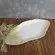 Centro de Mesa Oval Cerâmica Orgânico Borda Irregular 50x25 cm