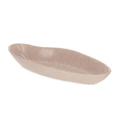 Centro de Mesa Orgânico Oval com Borda Elevada 40 x 15,5 cm