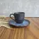 Xícara Café e Pires Cerâmica Stoneware Bio Titanium 120ml - 1 Unid.