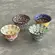 Jogo Mini Bowls Cerâmica Estampa Mandalas 8,5cm 100ml - 4pcs