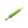 Rolo de Massa Revestido em Silicone Verde com Cabo de Madeira 43 cm