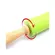 Rolo de Massa Revestido em Silicone Verde com Cabo de Madeira 43 cm