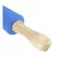 Rolo de Massa Revestido em Silicone Azul com Cabo de Madeira 43 cm