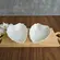 Kit Enfeite Bowl Coração em Cerâmica Branco Decorativo 2 Pcs