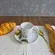 Xícara de Café e Pires Cerâmica Stoneware Bio Limonata 120ml - 1 Unid.