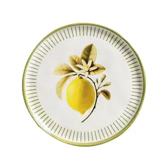 Prato Sobremesa em Cerâmica Stoneware Bio Lemon 21,5 cm - 1 Unid.