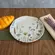 Prato Sobremesa em Cerâmica Stoneware Orgânico Lavanda 19,5 cm - 1 Unid.