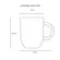 Caneca Cerâmica Stoneware Coup Clay Off-White 330ml - 1 Unid