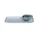 Kit Travessa Retangular com Molheira Orgânico Echo Branco 22x9cm