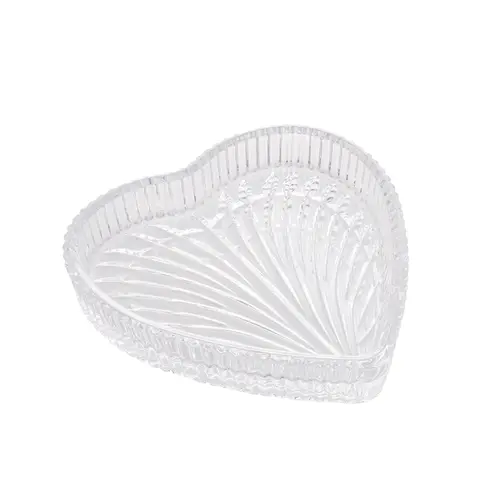 Petisqueira de Cristal em Formato Coração Heart 18,5 cm