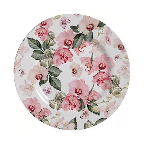 Prato Raso em Cerâmica Encanto Floral 29,5 cm - 1 unid.