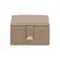 Caixa Decorativa em MDF Revestida em PU Marrom Raia 15x15 cm
