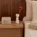 Caixa Decorativa em MDF Revestida em PU Marrom Raia 15x15 cm