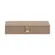 Caixa Decorativa em MDF Revestida em PU Marrom Raia 27x11 cm