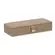 Caixa Decorativa em MDF Revestida em PU Marrom Raia 27x11 cm