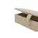 Caixa Decorativa em MDF Revestida em PU Marrom Raia 27x11 cm