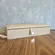 Caixa Decorativa em MDF Revestida em PU Marrom Raia 27x11 cm
