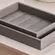 Bandeja Retangular em MDF e Revestimento Cinza Milano 24,5cm