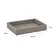 Bandeja Retangular em MDF e Revestimento Cinza Milano 24,5cm