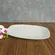 Bandeja Retangular em Cerâmica Off-White Borda Arredondada 40,5 cm