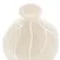 Vaso de Vidro Decorativo Vetra Nude e Branco 13,5cm x 17cm